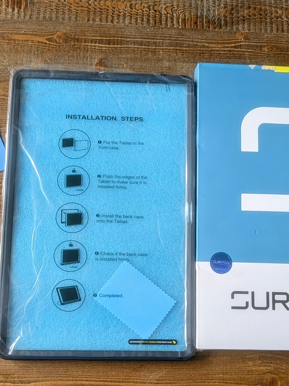 Blue Tablet Case with Screen Cloth - Blue